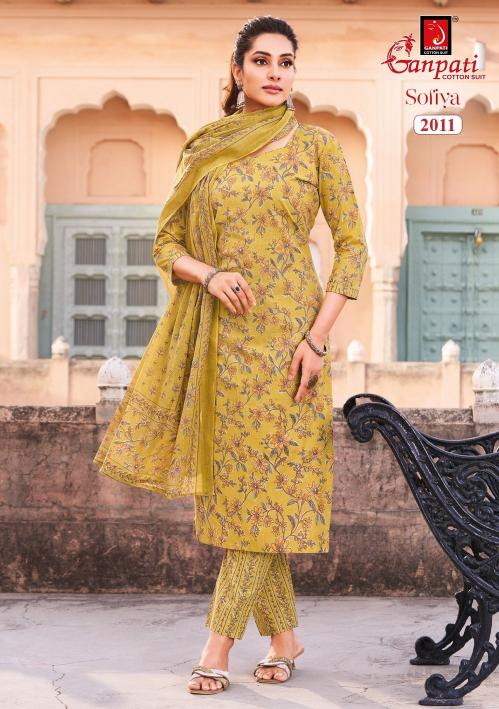 Ganpati sofiya vol-2 cottan kurti wholesale in new cloth market
